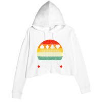 Cribbage Players Lovers Cribbage Board Game Fans Crop Fleece Hoodie