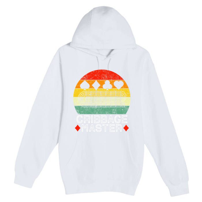 Cribbage Players Lovers Cribbage Board Game Fans Premium Pullover Hoodie