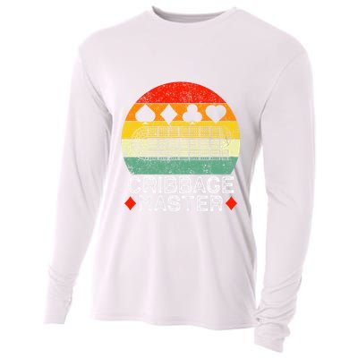 Cribbage Players Lovers Cribbage Board Game Fans Cooling Performance Long Sleeve Crew