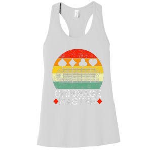 Cribbage Players Lovers Cribbage Board Game Fans Women's Racerback Tank