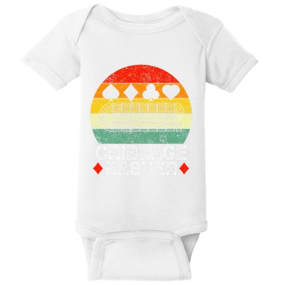 Cribbage Players Lovers Cribbage Board Game Fans Baby Bodysuit
