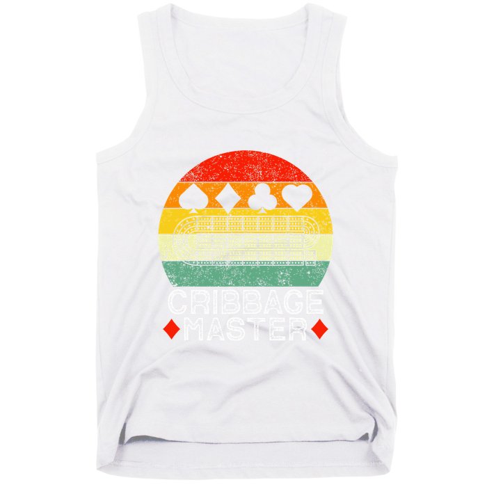 Cribbage Players Lovers Cribbage Board Game Fans Tank Top