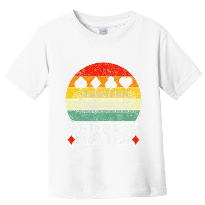 Cribbage Players Lovers Cribbage Board Game Fans Toddler T-Shirt