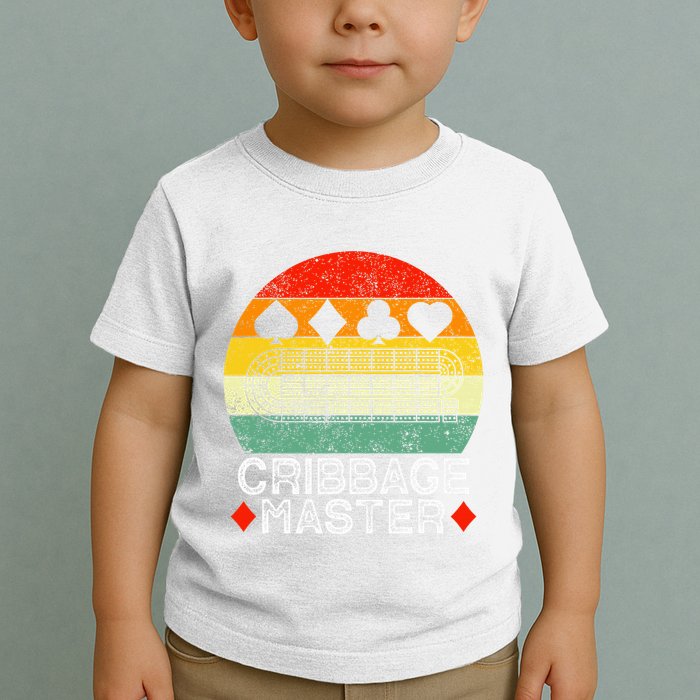 Cribbage Players Lovers Cribbage Board Game Fans Toddler T-Shirt