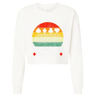 Cribbage Players Lovers Cribbage Board Game Fans Cropped Pullover Crew