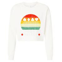 Cribbage Players Lovers Cribbage Board Game Fans Cropped Pullover Crew