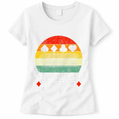 Cribbage Players Lovers Cribbage Board Game Fans Womens T-Shirt