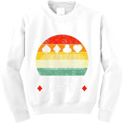 Cribbage Players Lovers Cribbage Board Game Fans Kids Sweatshirt
