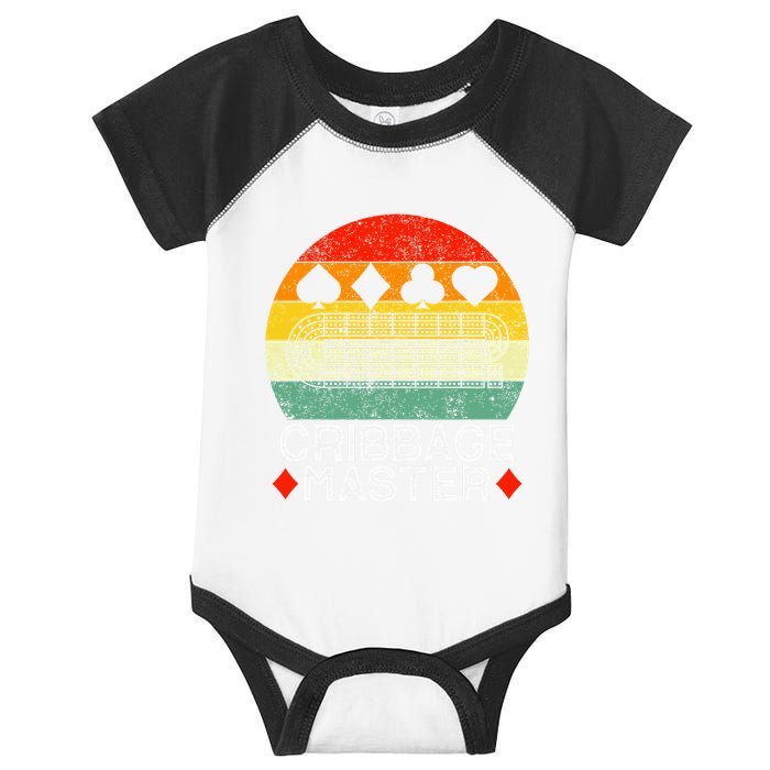Cribbage Players Lovers Cribbage Board Game Fans Infant Baby Jersey Bodysuit