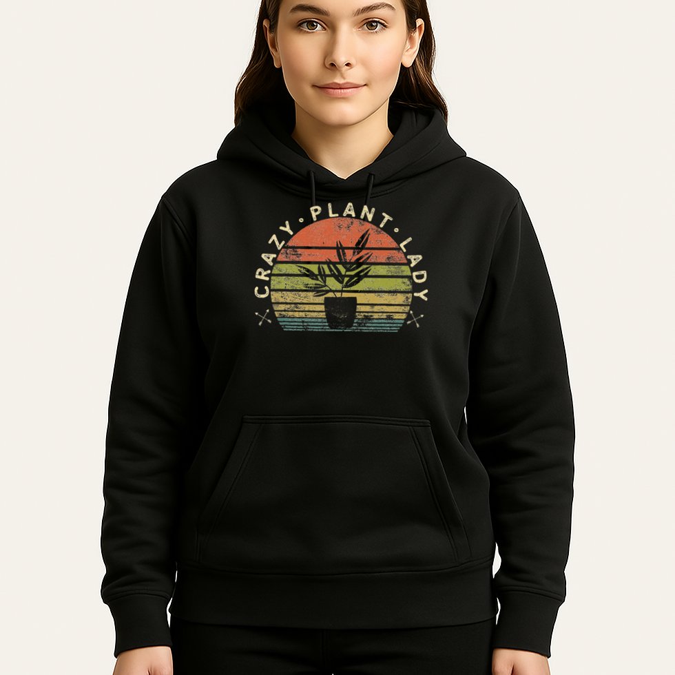 Crazy Plant Lady Plant Lover Gardener Gifts Gardening Garden Hoodie