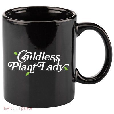 Childless Plant Lady (Childless Cat Lady Meme) Funny Kamala 2024 11oz C Handle Ceramic Mug