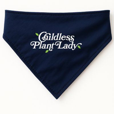 Childless Plant Lady (Childless Cat Lady Meme) Funny Kamala 2024 USA-Made Doggie Bandana