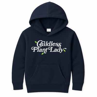 Childless Plant Lady (Childless Cat Lady Meme) Funny Kamala 2024 Kids Hoodie