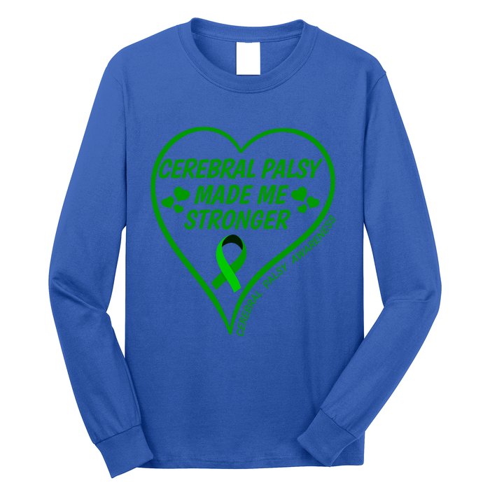 Cerebral Palsy Made Me Stronger Gift Cerebral Palsy Awareness Gift Long Sleeve Shirt