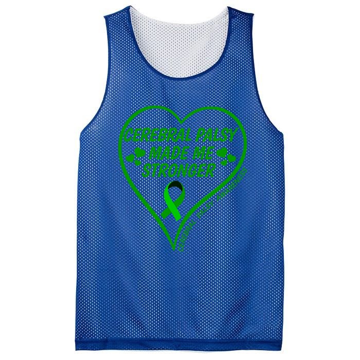 Cerebral Palsy Made Me Stronger Gift Cerebral Palsy Awareness Gift Mesh Reversible Basketball Jersey Tank