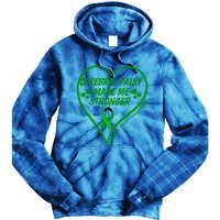 Cerebral Palsy Made Me Stronger Gift Cerebral Palsy Awareness Gift Tie Dye Hoodie