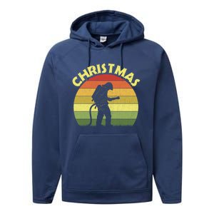 Christmas Pajama Matching Family Cool Xmas Retro Firefighter Meaningful Gift Performance Fleece Hoodie