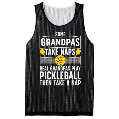 Cool Pickleball Men Grandpa Paddle Sport Pickleball Player Mesh Reversible Basketball Jersey Tank