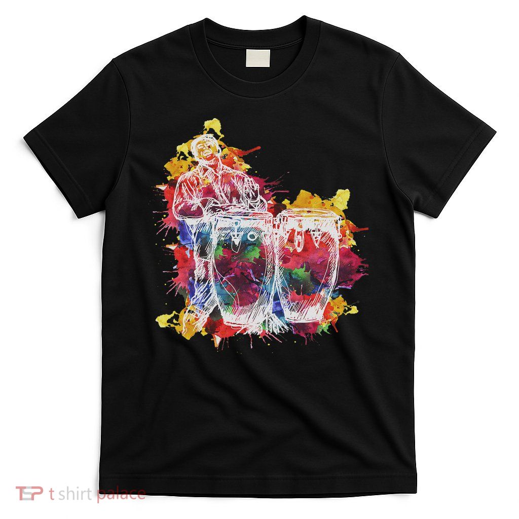 Conga Player Musician Gift Instrument Art T-Shirt