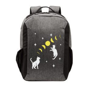 Cats Playing Moonphase Retro Stars Cat Mom Dad Lover Tank Top Vector Backpack