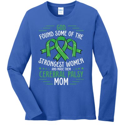 Cerebral Palsy Mom Cerebral Palsy Support Squad Great Gift Ladies Long Sleeve Shirt