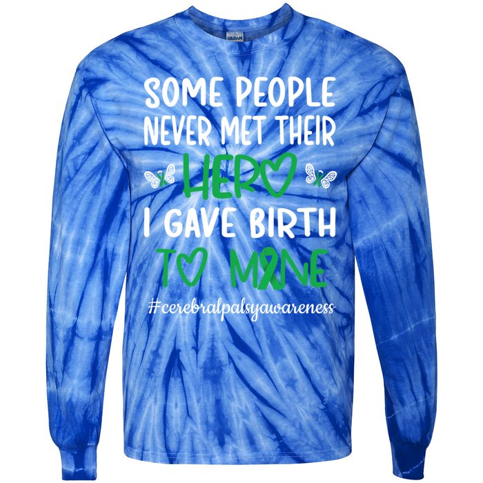 Cerebral Palsy Mom Cerebral Palsy Warrior Cp Fighter Meaningful Gift Tie-Dye Long Sleeve Shirt