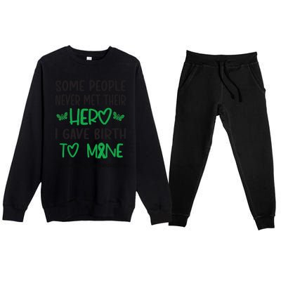 Cerebral Palsy Mom Cerebral Palsy Warrior Gift Premium Crewneck Sweatsuit Set