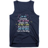 Clumsy People Moments Humor Funny Sarcastic IM Not Clumsy Tank Top