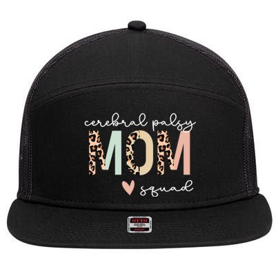 Cerebral Palsy Mom Meaningful Gift 7 Panel Mesh Trucker Snapback Hat