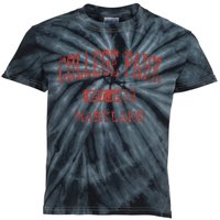 College Park Maryland Md Vintage Athletic Kids Tie-Dye T-Shirt