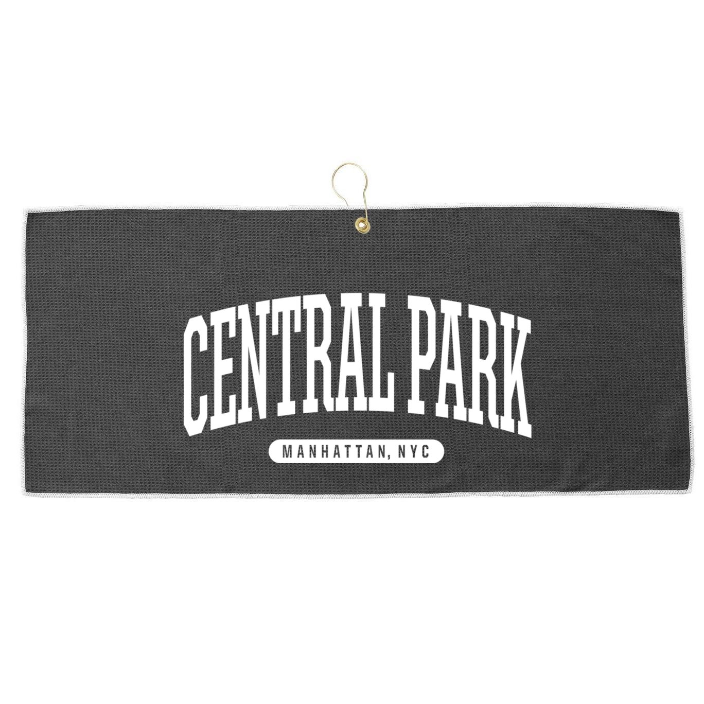Central Park Manhattan Ny Souvenirs Nyc Borough Central Park Manhattan New York Large Microfiber Waffle Golf Towel