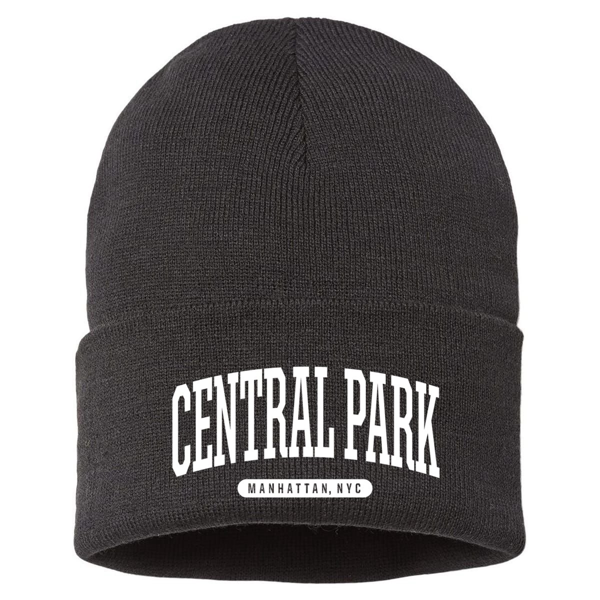 Central Park Manhattan Ny Souvenirs Nyc Borough Central Park Manhattan New York Sustainable Knit Beanie