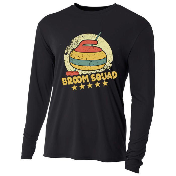 Curling Player Meaningful Gift Broom Squad Winter Sports Lovers Curler Gift Cooling Performance Long Sleeve Crew