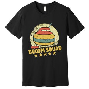 Curling Player Meaningful Gift Broom Squad Winter Sports Lovers Curler Gift Premium T-Shirt