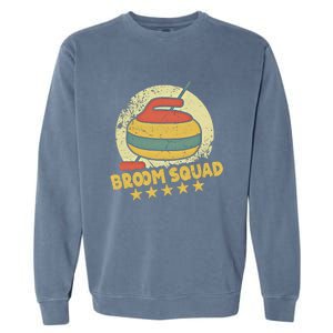 Curling Player Meaningful Gift Broom Squad Winter Sports Lovers Curler Gift Garment-Dyed Sweatshirt