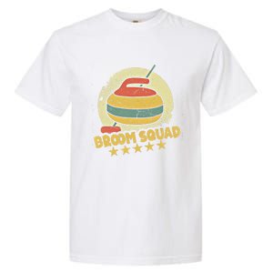 Curling Player Meaningful Gift Broom Squad Winter Sports Lovers Curler Gift Garment-Dyed Heavyweight T-Shirt