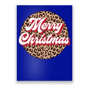 Cheetah Print Merry Christmas Cool Gift Poster