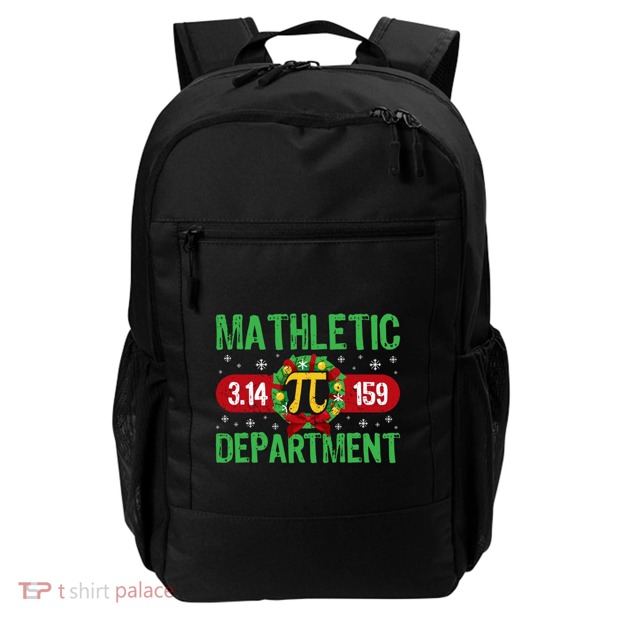 Christmas Pi Mathletic Departt Humor Snowflakes Funny Gift Daily Commute Backpack