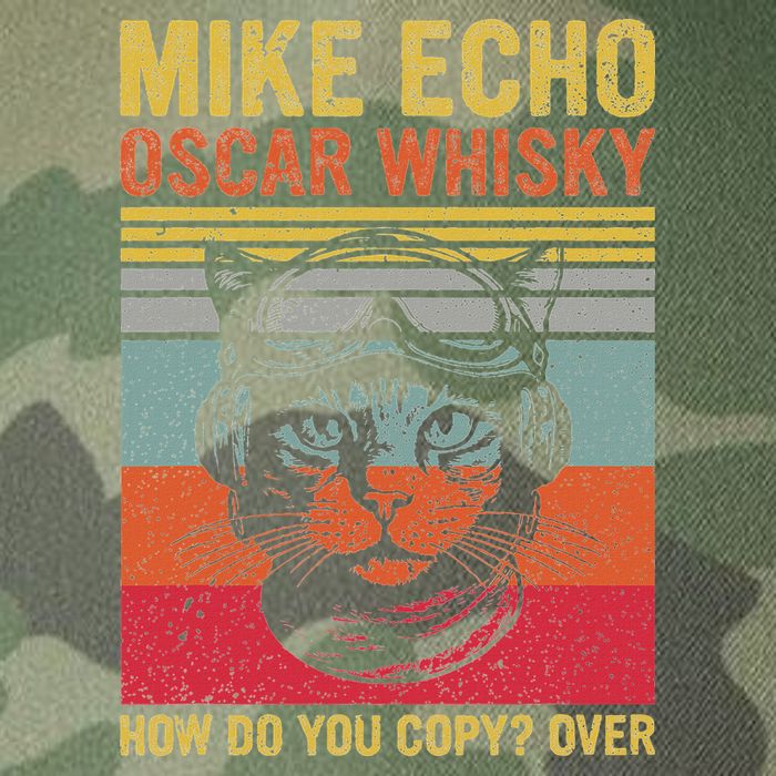 Cat Pilot Mike Echo Oscar Whisky How Do You Copy Legacy Tie Dye Trucker Hat