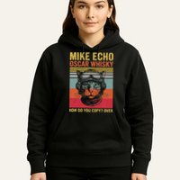 Cat Pilot Mike Echo Oscar Whisky How Do You Copy Hoodie