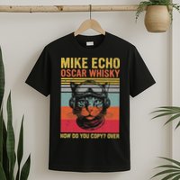 Cat Pilot Mike Echo Oscar Whisky How Do You Copy T-Shirt