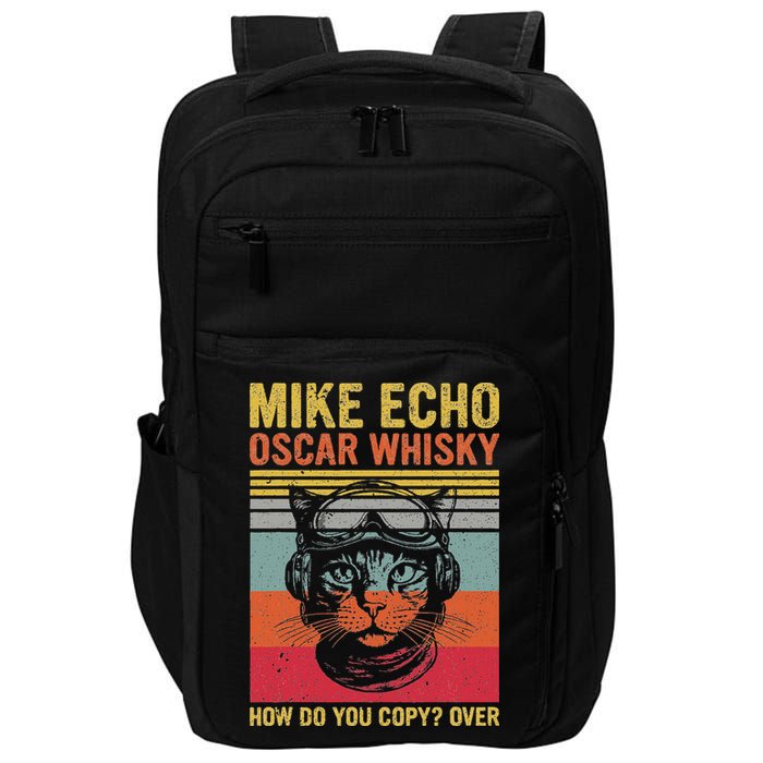 Cat Pilot Mike Echo Oscar Whisky How Do You Copy Impact Tech Backpack