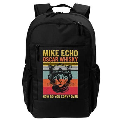 Cat Pilot Mike Echo Oscar Whisky How Do You Copy Backpack