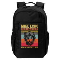 Cat Pilot Mike Echo Oscar Whisky How Do You Copy Backpack