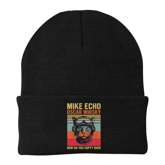 Cat Pilot Mike Echo Oscar Whisky How Do You Copy Beanie