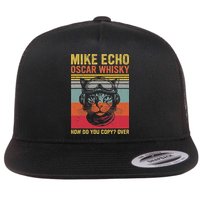 Cat Pilot Mike Echo Oscar Whisky How Do You Copy Flat Bill Trucker Hat
