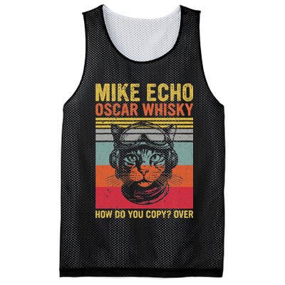 Cat Pilot Mike Echo Oscar Whisky How Do You Copy Mesh Reversible Basketball Jersey Tank