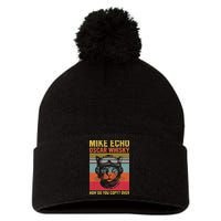 Cat Pilot Mike Echo Oscar Whisky How Do You Copy Pom Pom 12in Knit Beanie