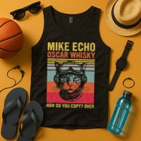 Cat Pilot Mike Echo Oscar Whisky How Do You Copy Tank Top