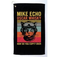 Cat Pilot Mike Echo Oscar Whisky How Do You Copy Golf Towel